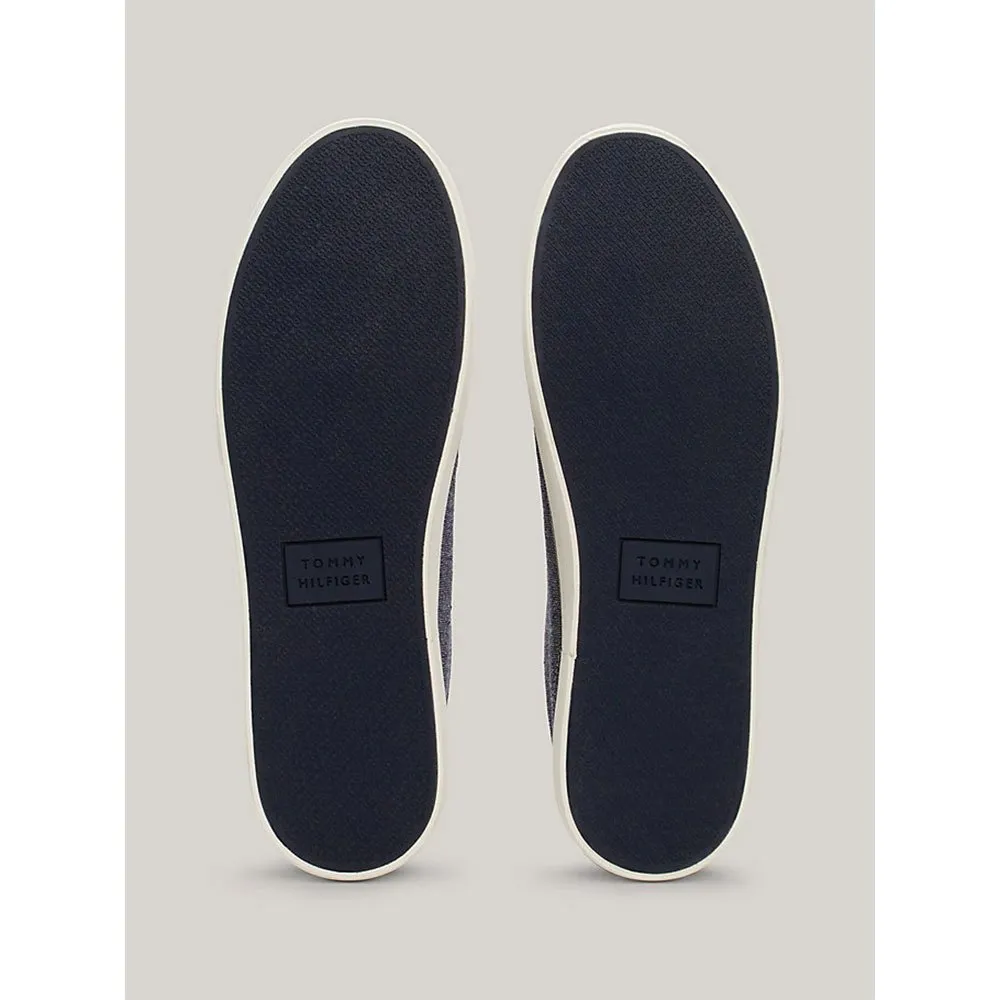 Кроссовки Tommy Hilfiger Hi Vulc Chambray trainers, серый — фото 2