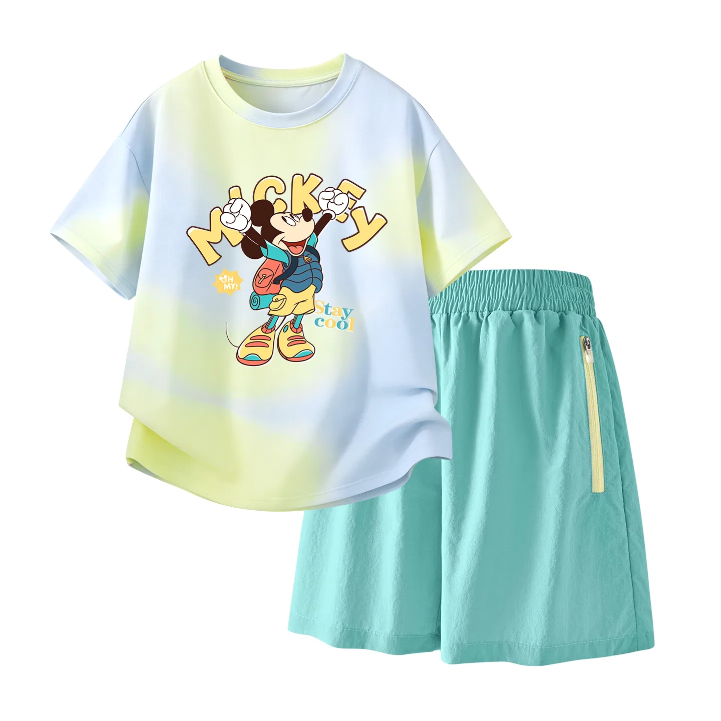 Детский спортивный костюм Casual Sportswear 2 Piece Set Disney, Di's Choice Twilight Blue+Solid Color Mint Green