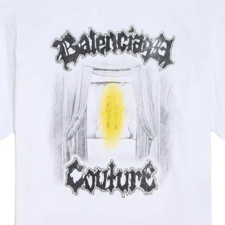 Футболка SS26 Loose Fit мужская Balenciaga, White — фото 4