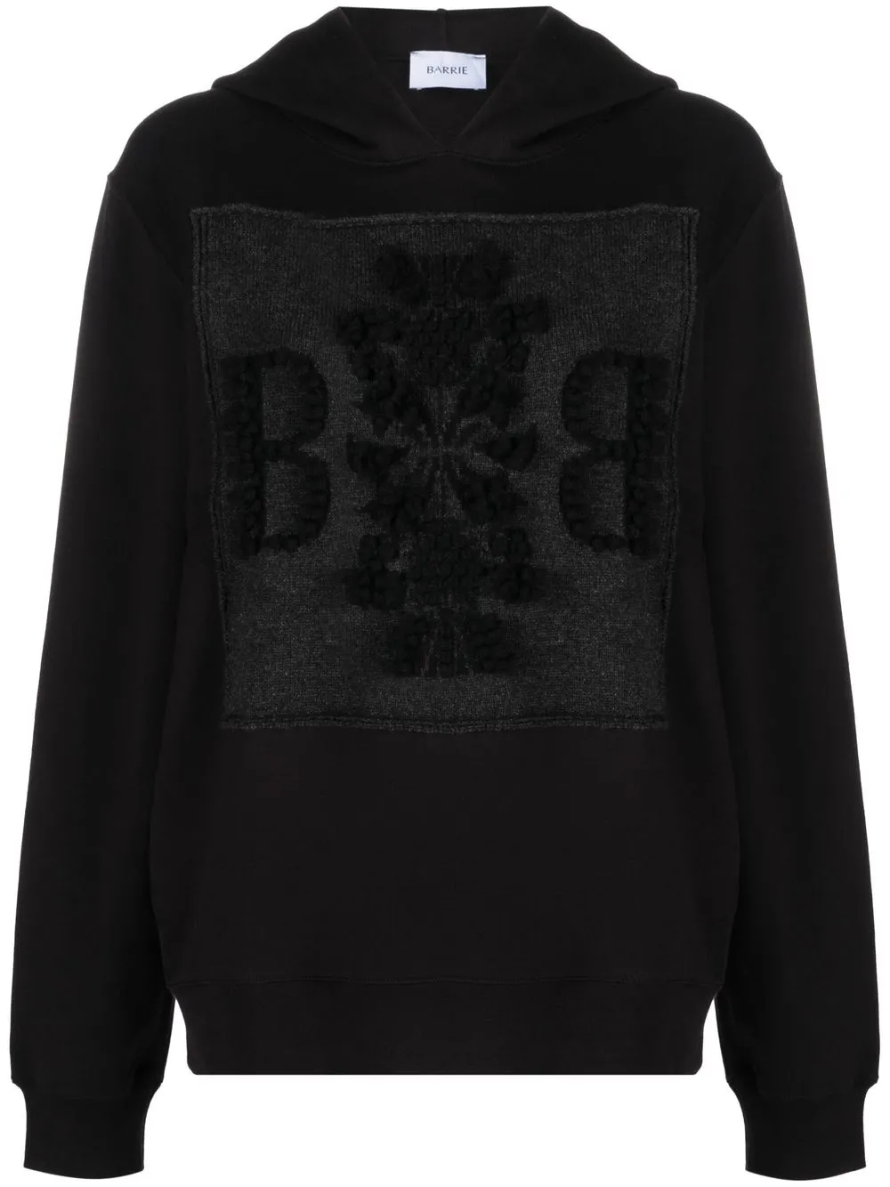 

Худи с нашивкой-логотипом Barrie, черный