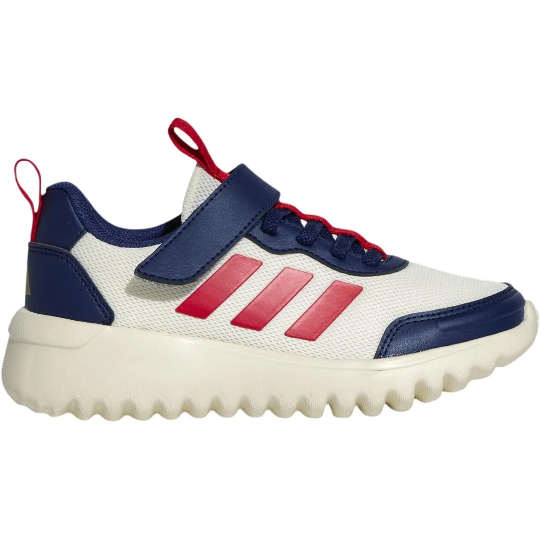 Adidas Низкие повседневные кроссовки бело-синие детские — фото 3