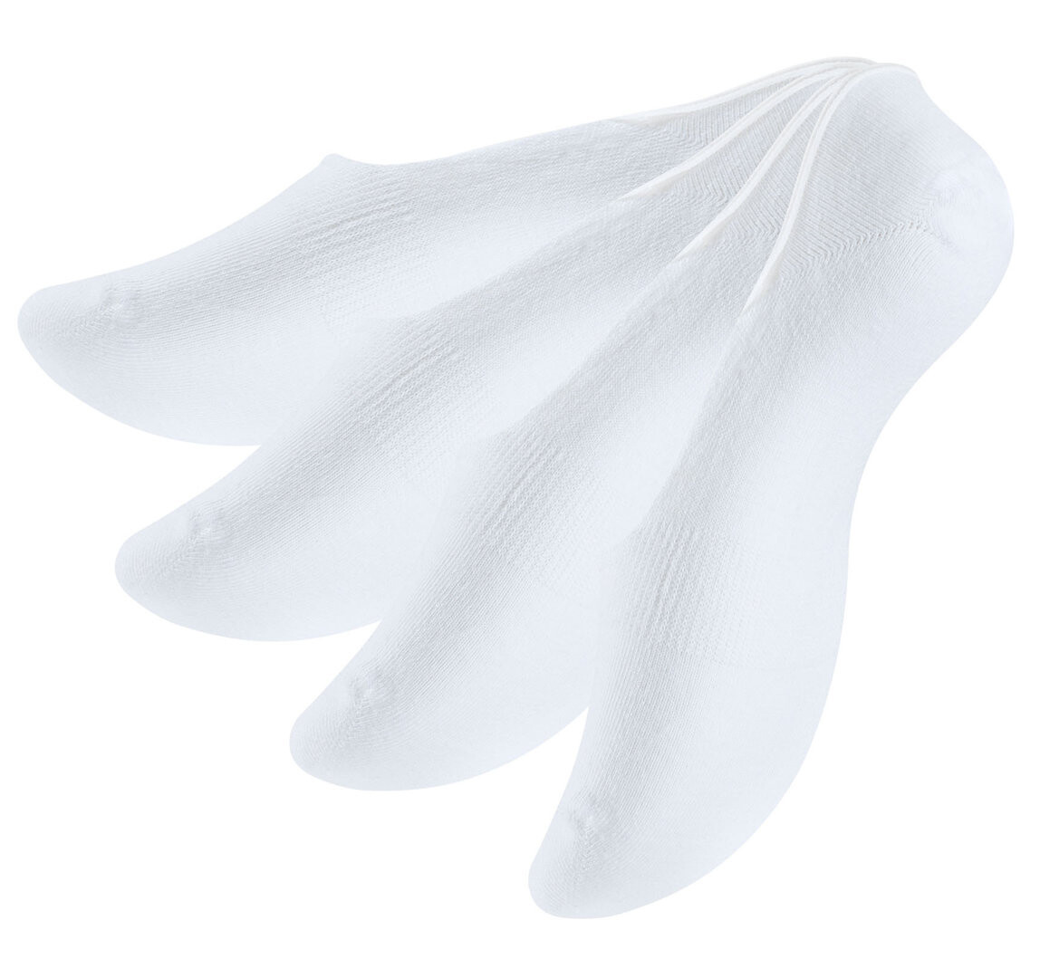 

Носки Vincent Creation Füßlinge 4 шт Invisibles Socks, белый