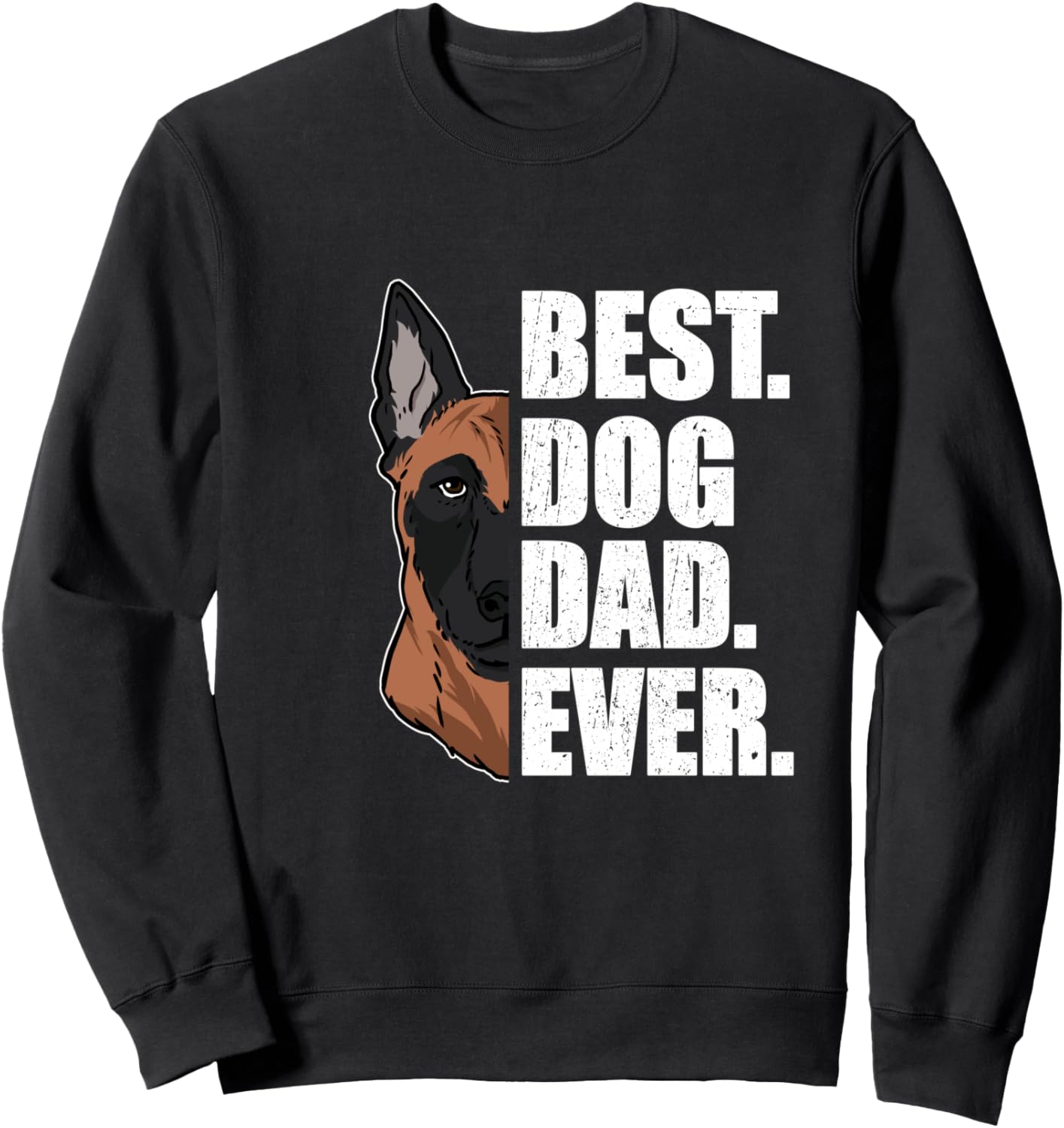 

Лучший папа собаки на свете! Толстовка с надписью «Marinoa Dog Gift» Funny Malinois Dog Dad Gift Idea, черный