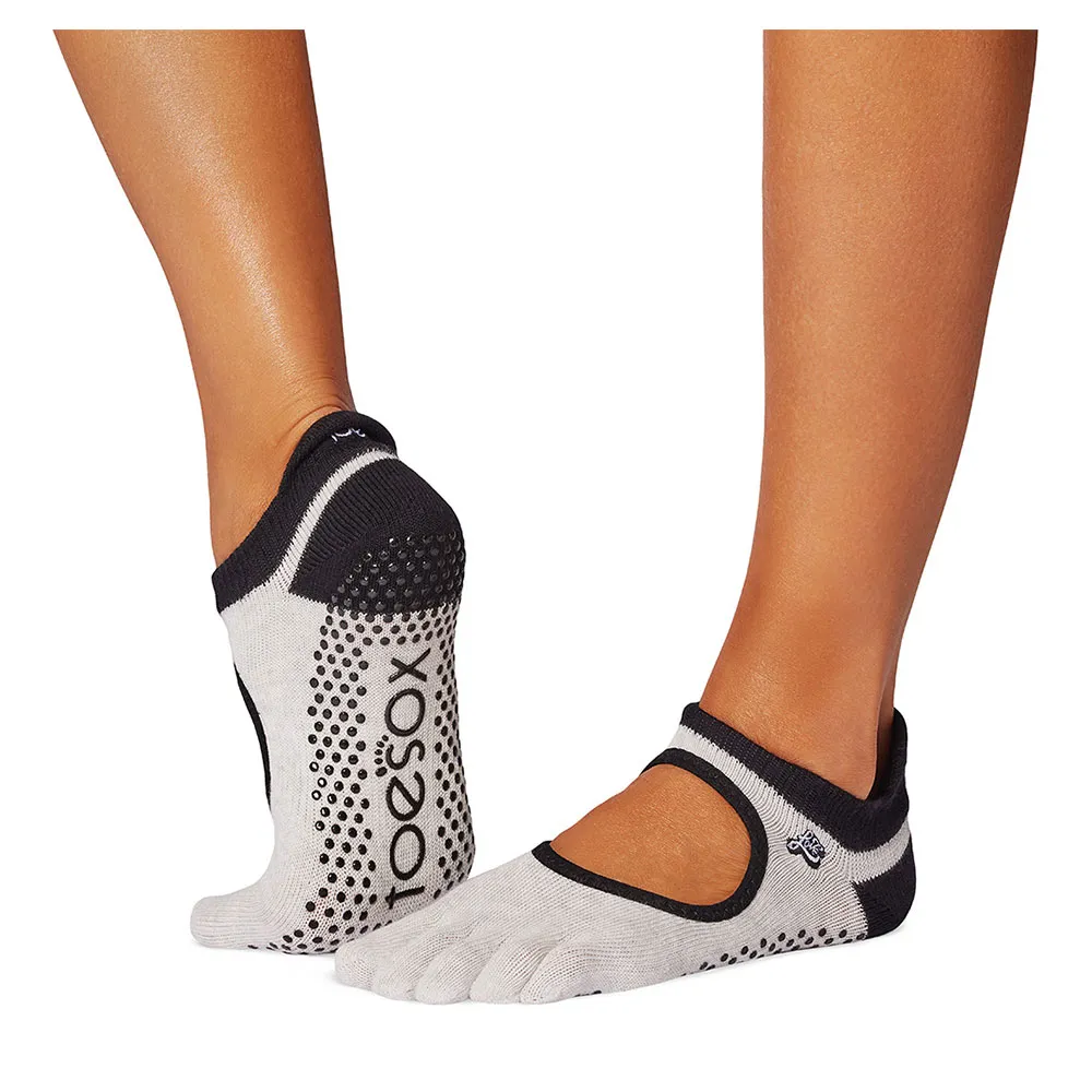 

Носки Toesox Grip Full Toe Bellarina short, белый