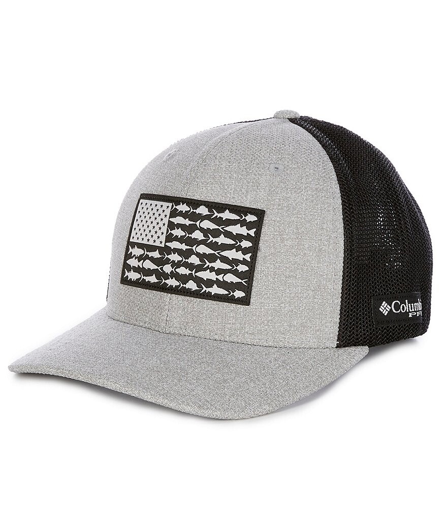 

Сетчатая кепка с флагом Columbia PFG Trucker, серый