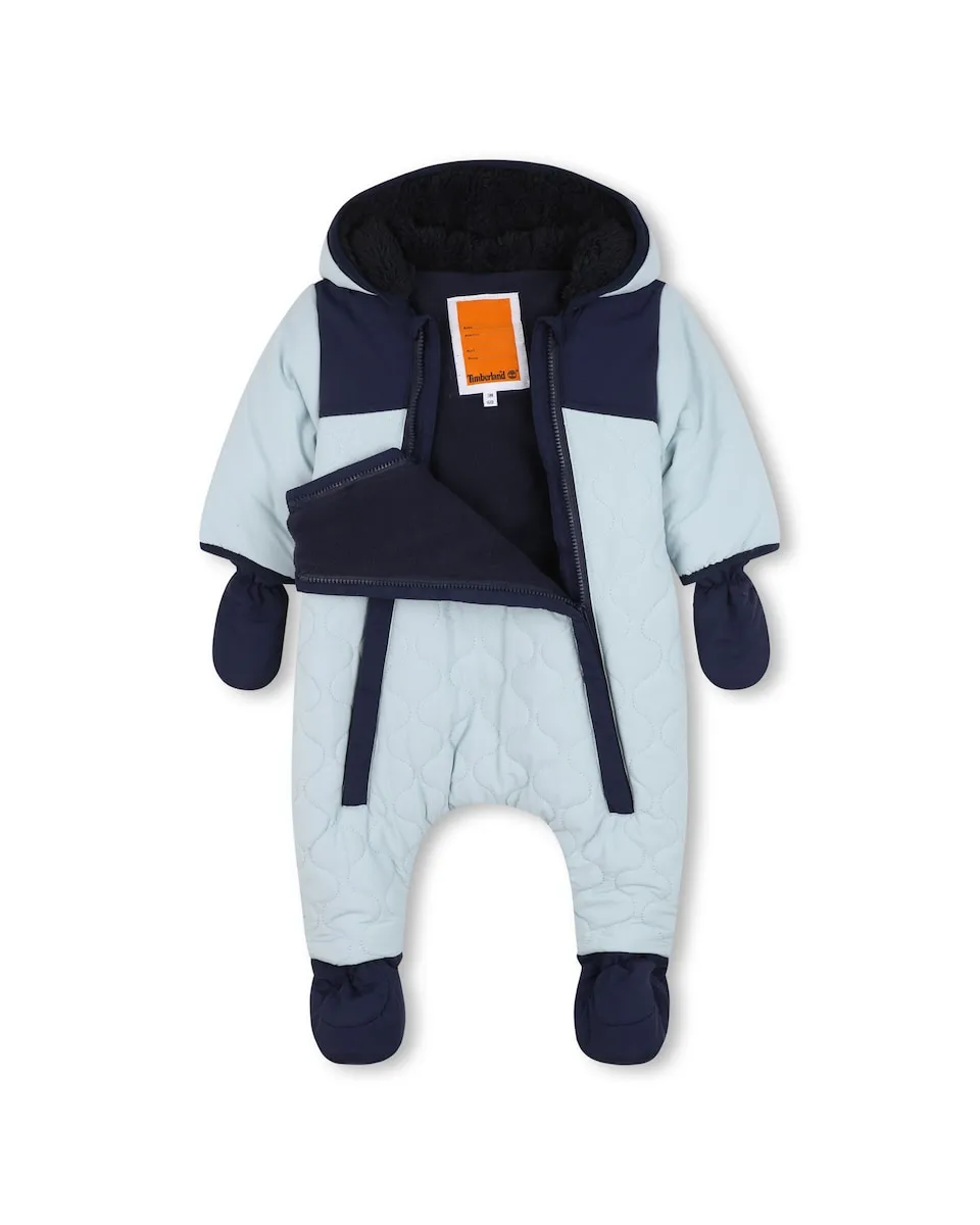 

Детский комбинезон с длинными рукавами Timberland, небесно-голубой