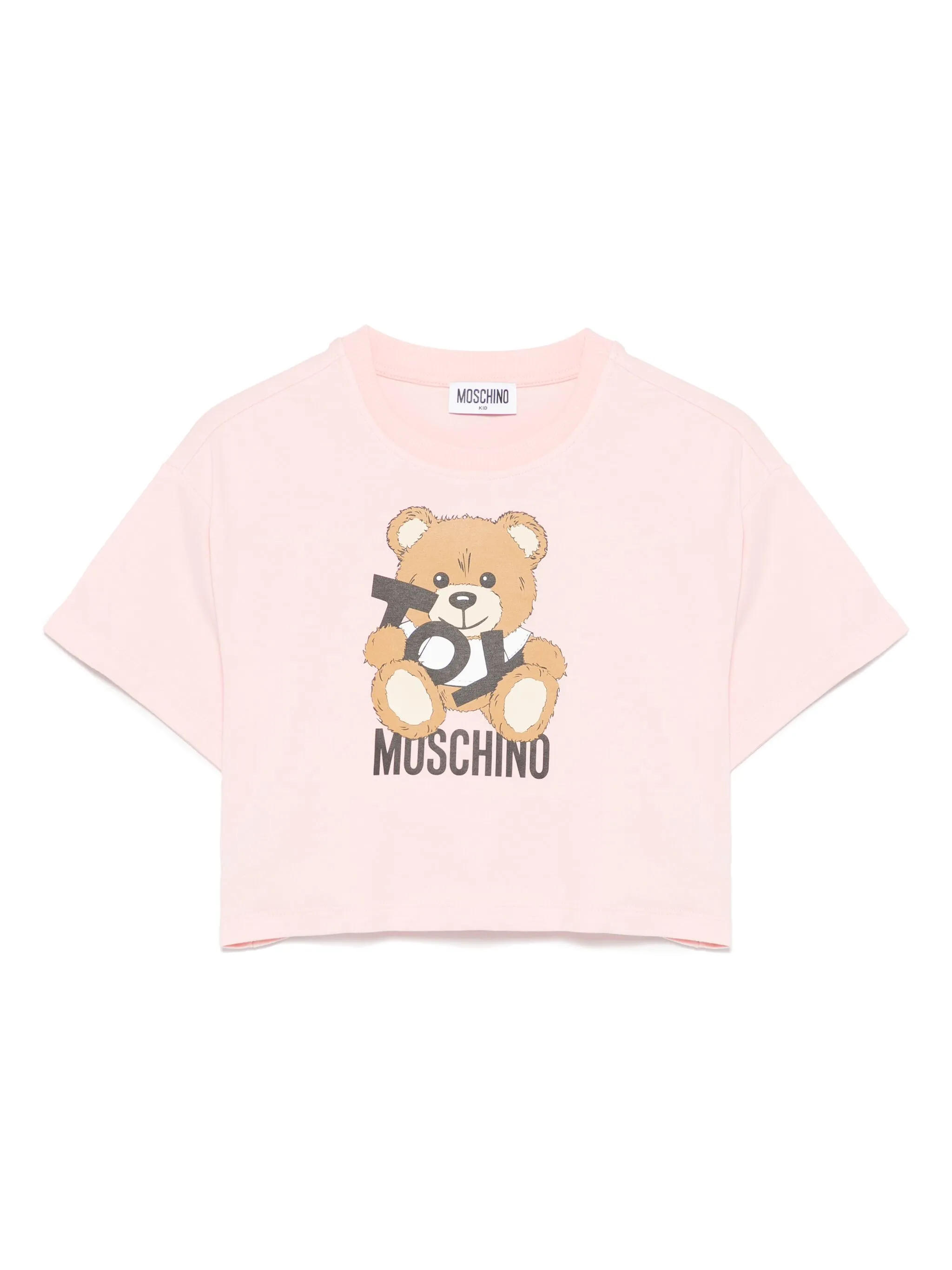 

Футболка с принтом Teddy Bear Moschino Kids, розовый