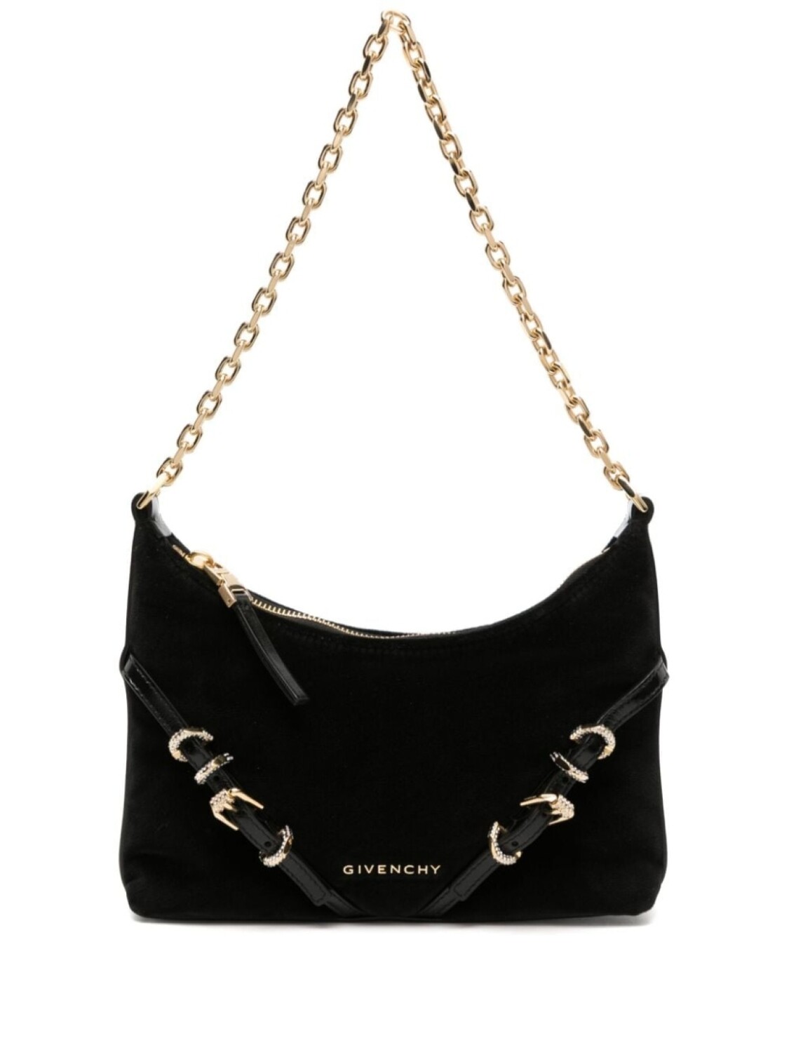 

Бархатная сумка на плечо Voyou Party Givenchy, черный