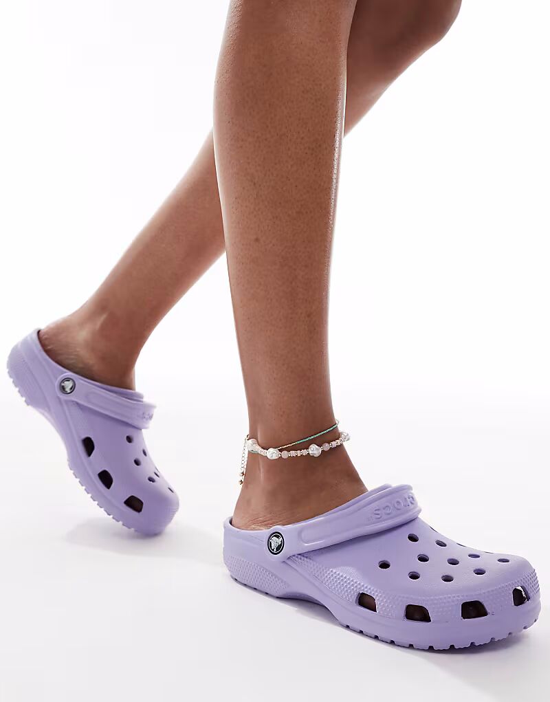 Сабо Crocs Classic в мистическом фиолетовом цвете