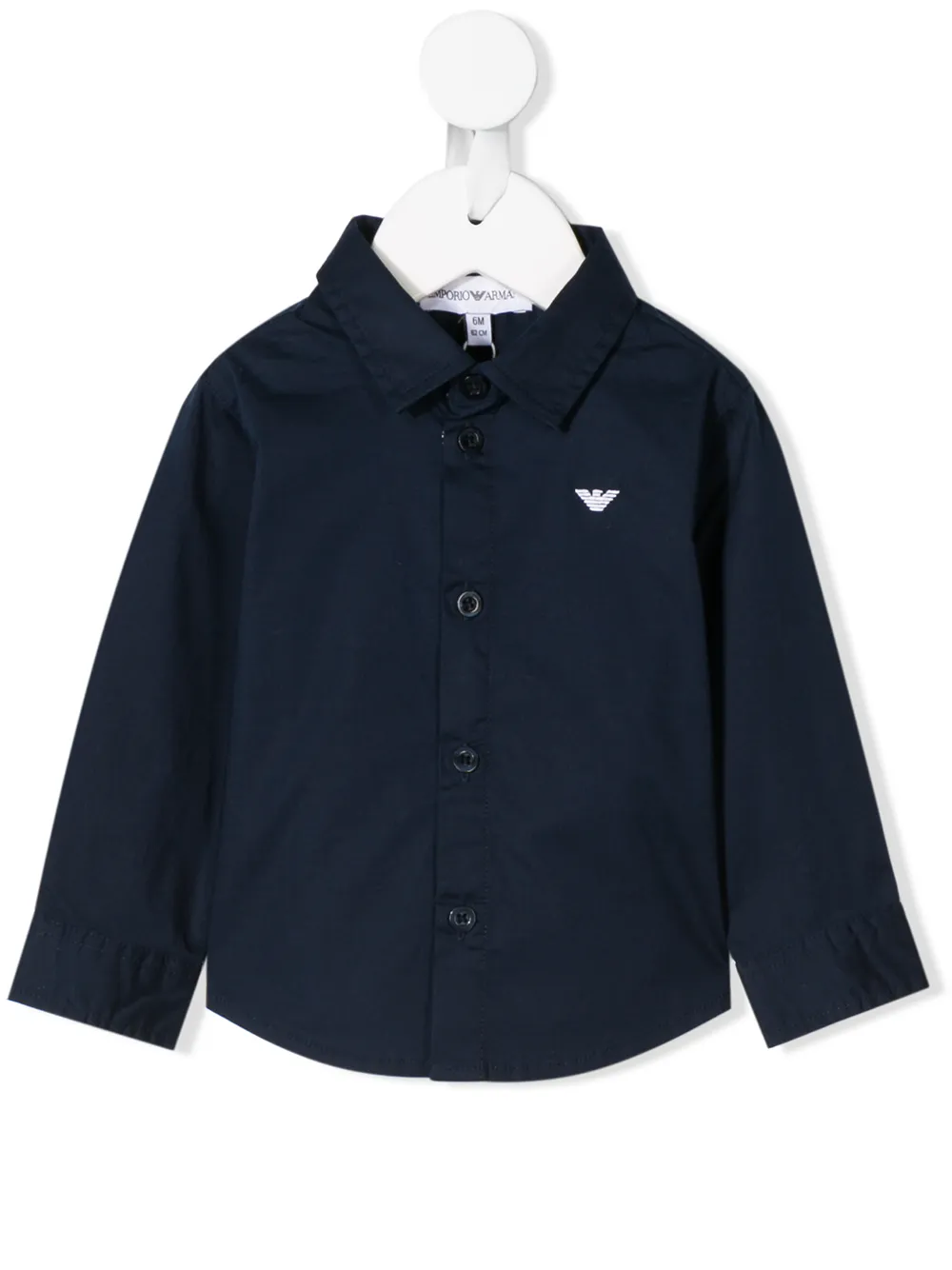 

Рубашка с логотипом Emporio Armani Kids, синий