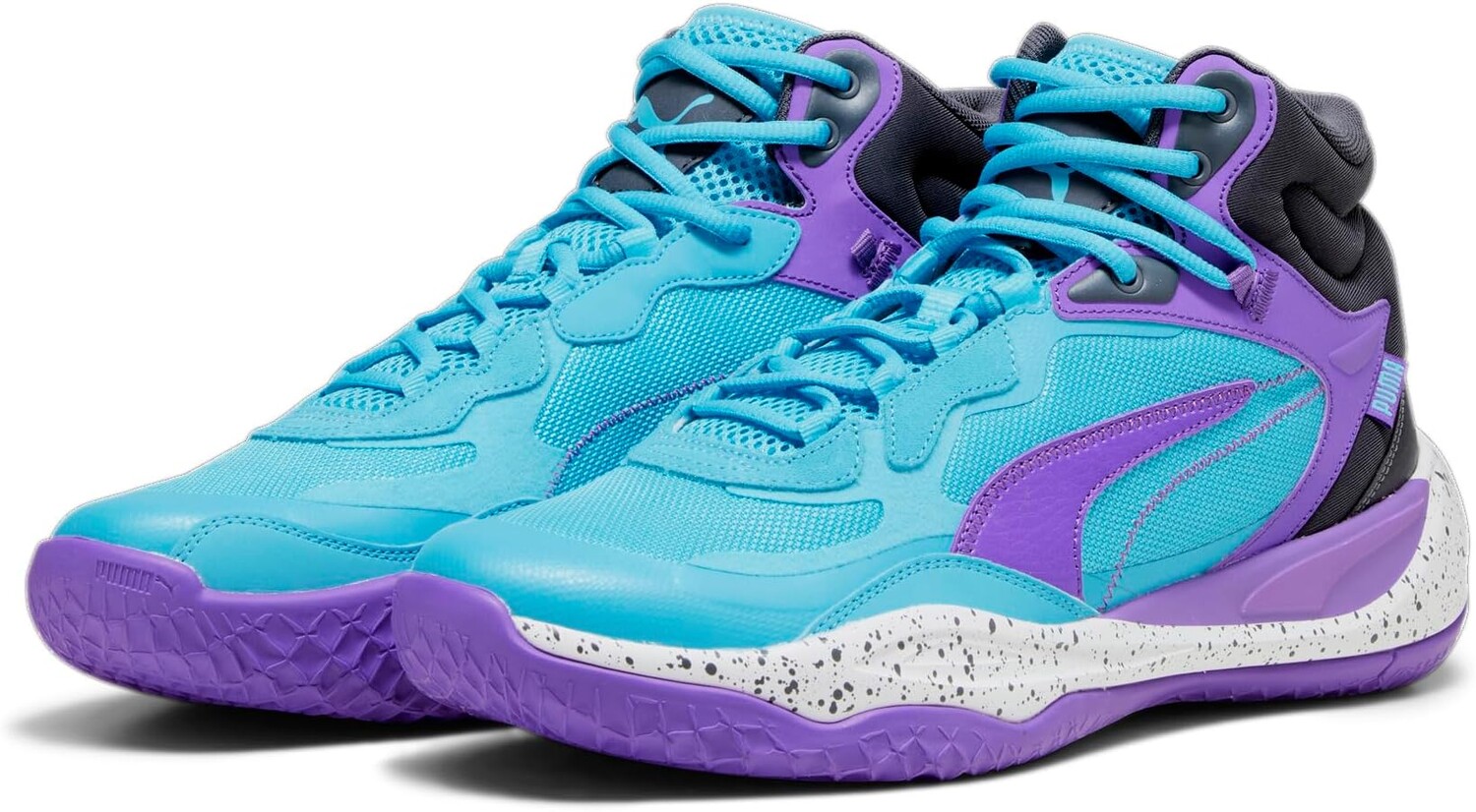 

Кроссовки Playmaker Pro Mid PUMA, цвет Bright Aqua/Purple Glimmer