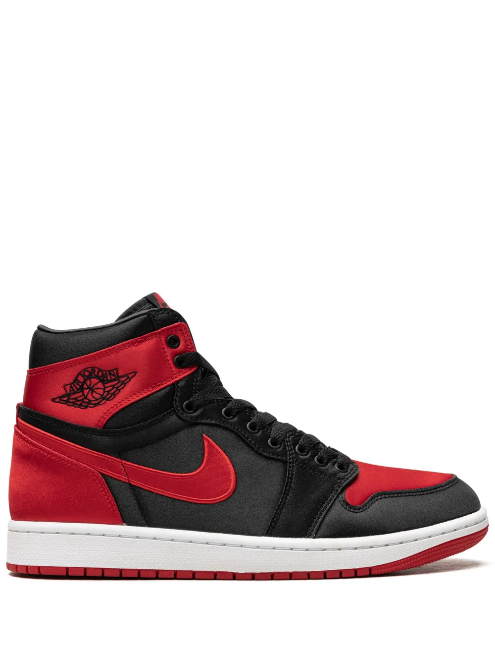 Высокие кроссовки Air  1 Satin Bred Jordan, черный