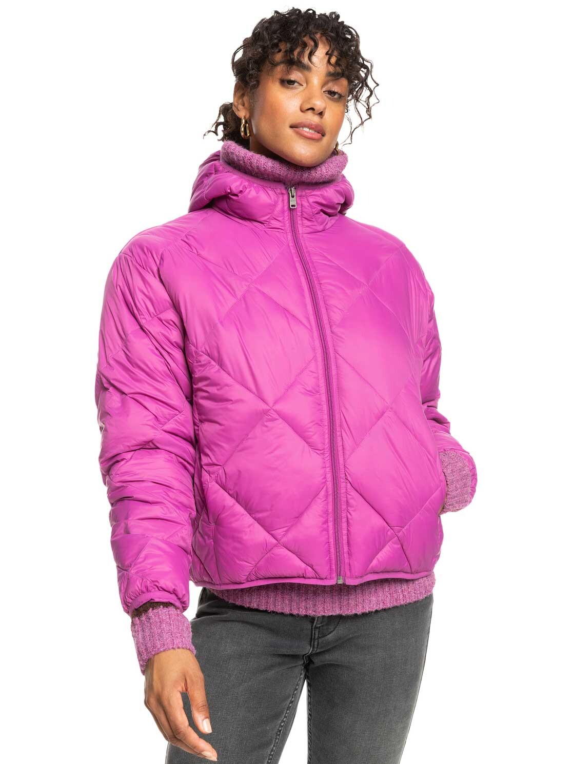 

Куртка Roxy WIND SWEPT HOODED, фиолетовый