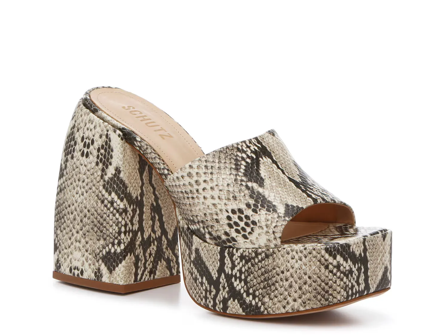 

Сандалии Aretha Platform Sandal Schutz, цвет animalprint