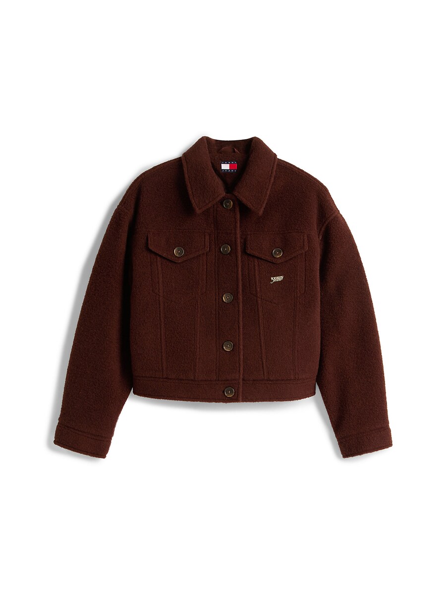 

Куртка межсезонная Tommy Jeans, темно-коричневый