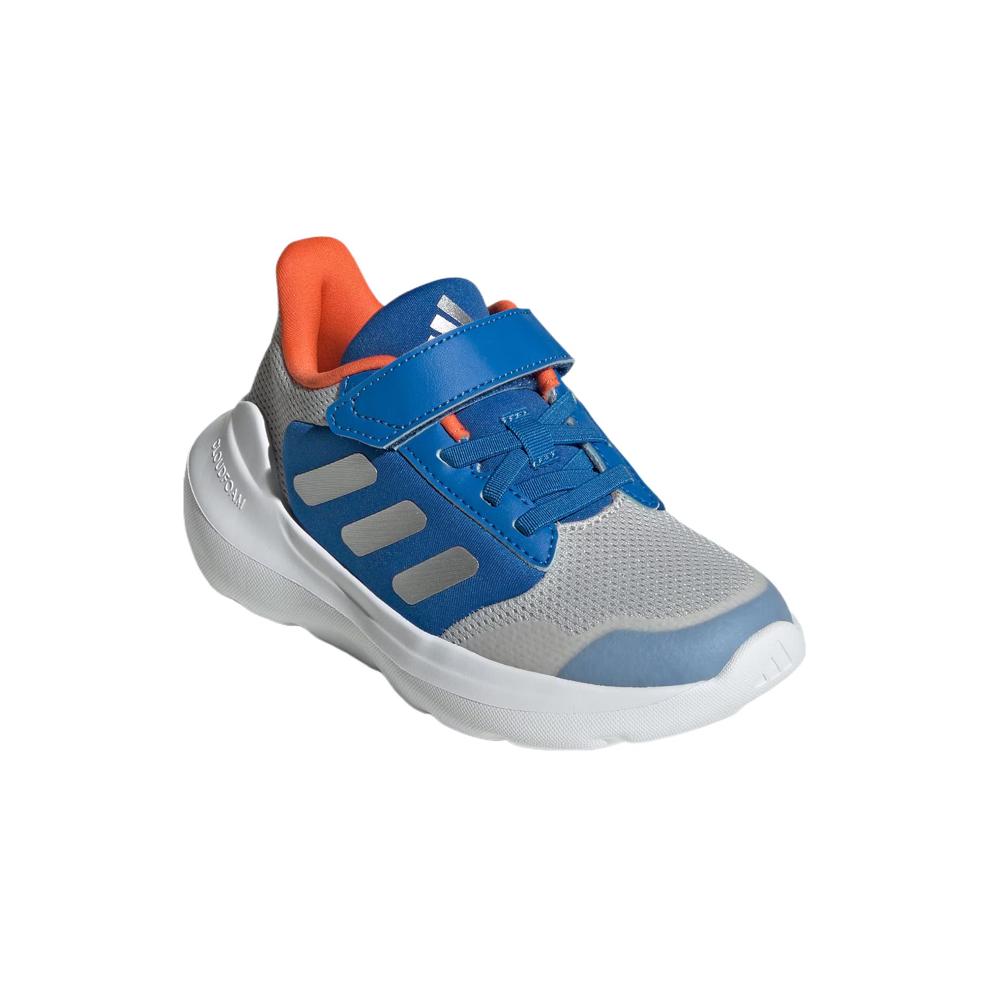 TENSAUR RUN 2.0 износостойкие низкие детские кроссовки для повседневной носки Adidas, серый/серебряный/синий — фото 4
