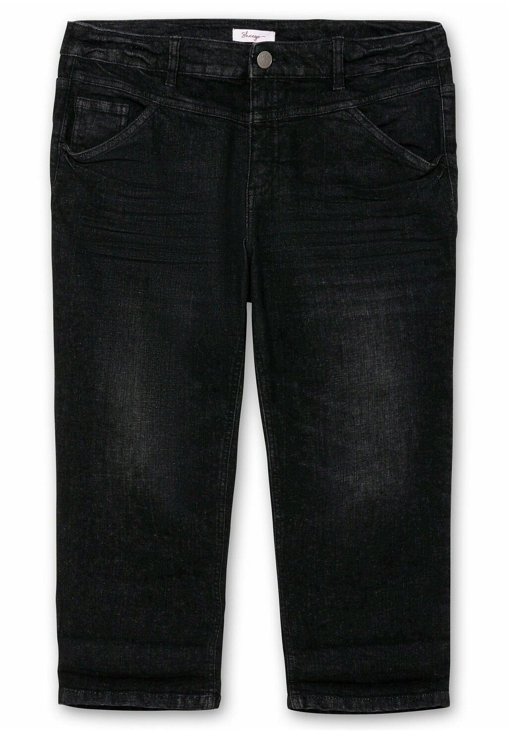 

Джинсовые шорты CAPRI Sheego, цвет Black Denim