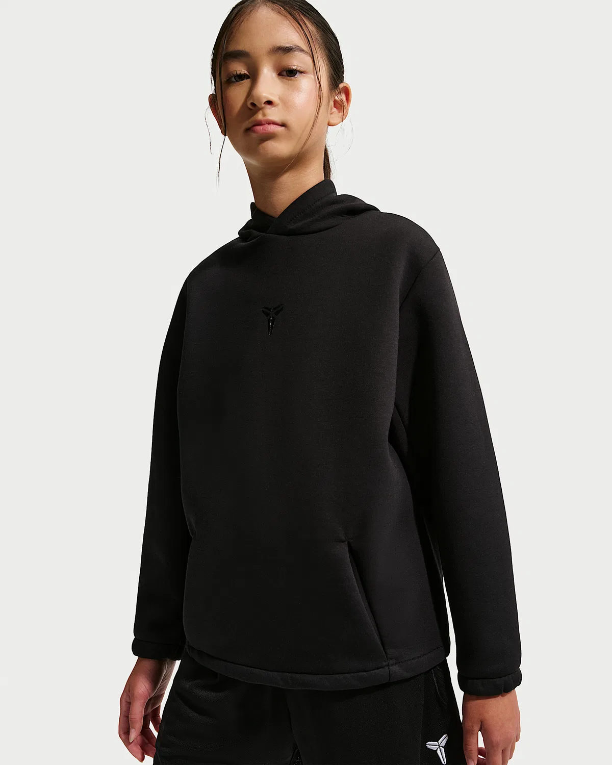 Детская баскетбольная худи Kobe Dri-FIT, Black/Black — фото 2