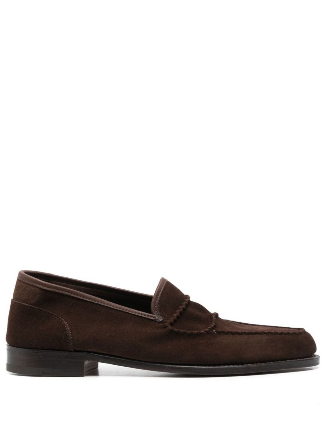 

John Lobb лоферы с миндалевидным носком, коричневый