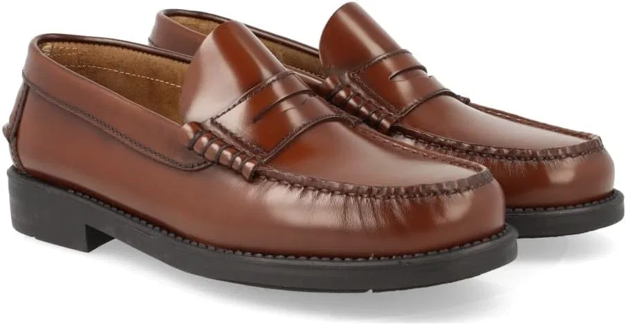 Мужские кожаные испанские туфли Edward's с резиновой подошвой, модель 1001, Leather — фото 3
