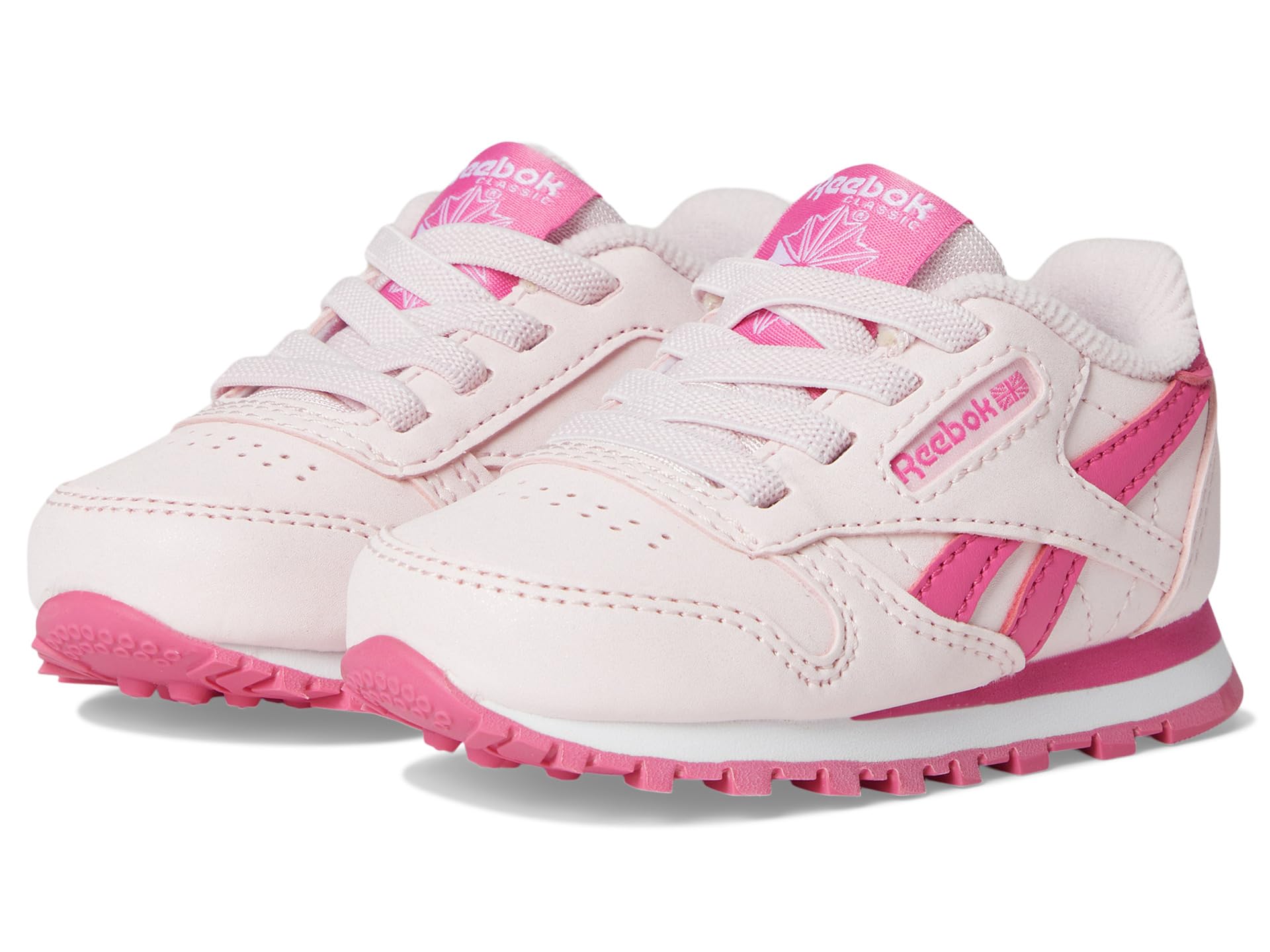 

Кроссовки Reebok Kids Classic Leather, цвет Frosted Berry/True Pink/Frosted Berry