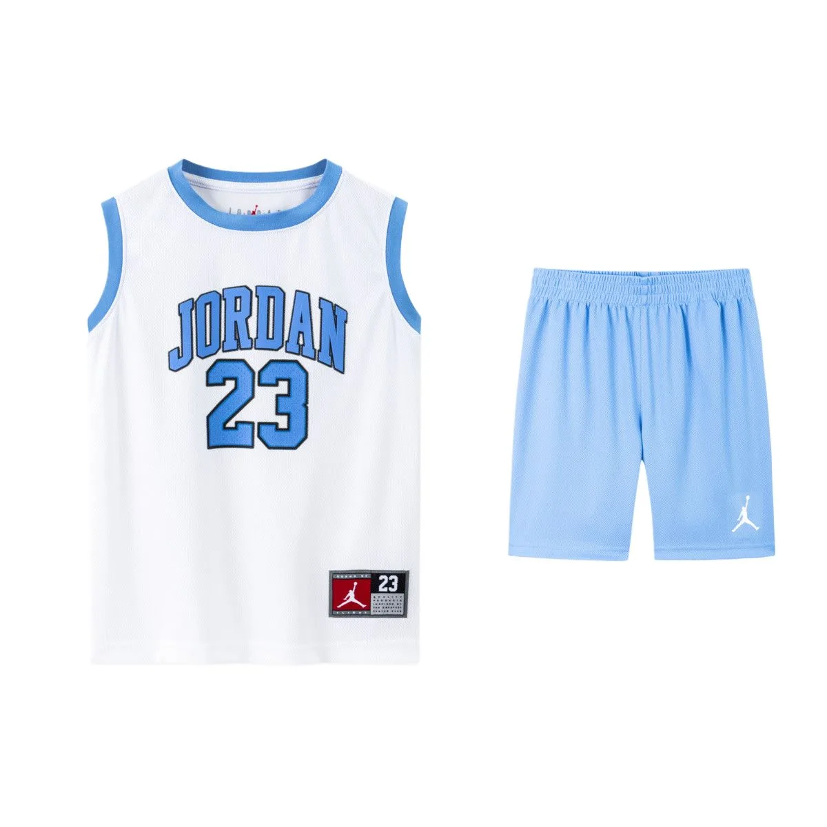 Детская повседневная спортивная футболка с круглым вырезом Jordan, Moss Blue