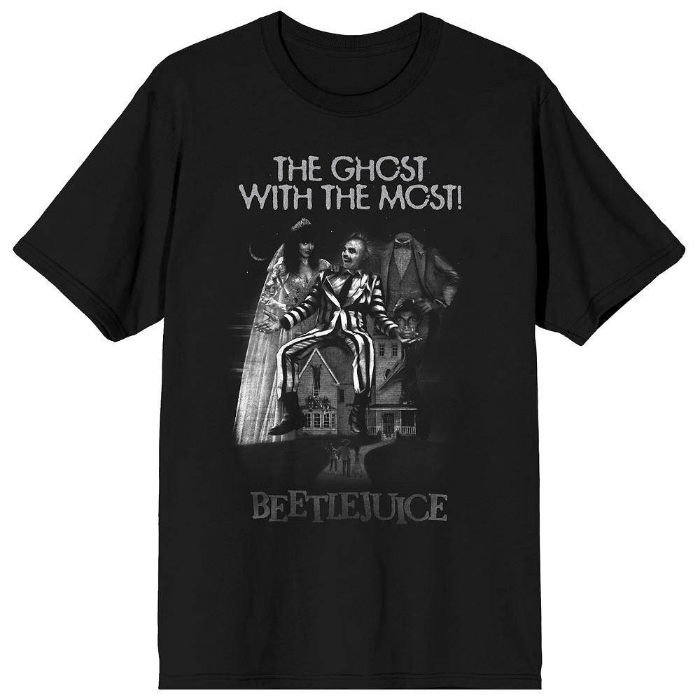 

Мужская футболка Beetlejuice Ghost Licensed Character, черный