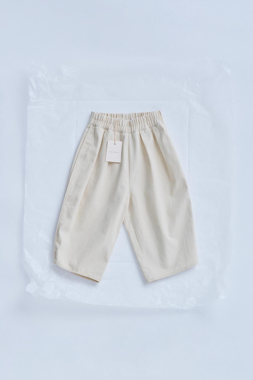 

Мешковатые брюки ZARA, экрю