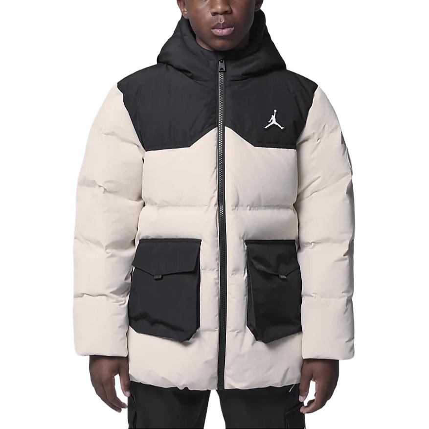 

Пуховик для начальной школы Jordan, Legend Light Umber