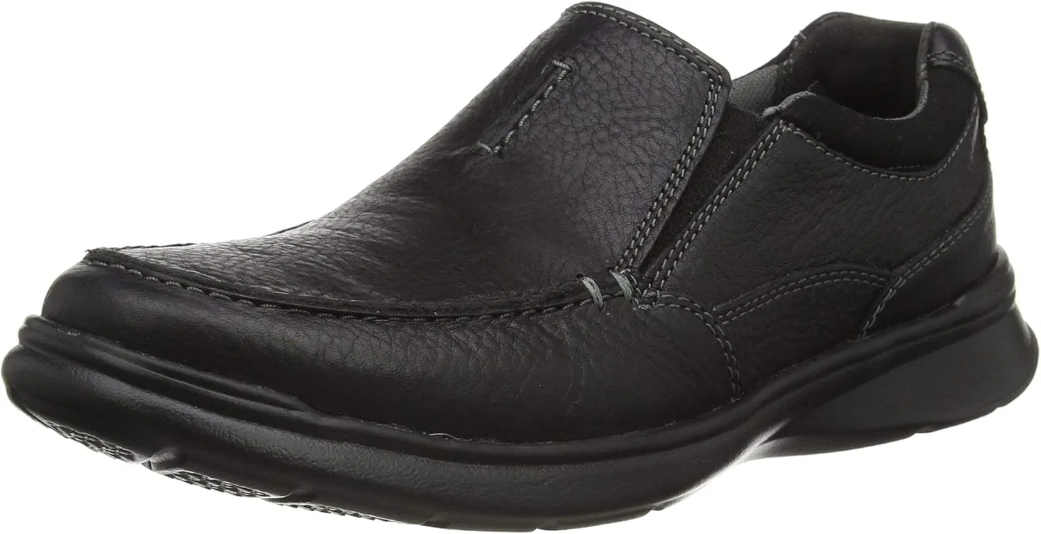Лоферы с ремешком Clarks, черная жирная кожа