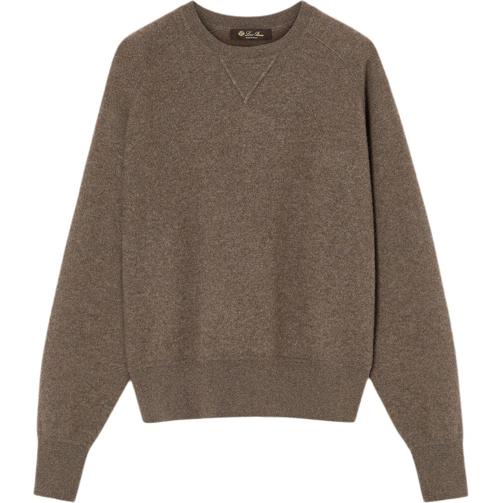 

FW25 Кашемировый свитер женский Loro Piana, коричневый quartz mixed color
