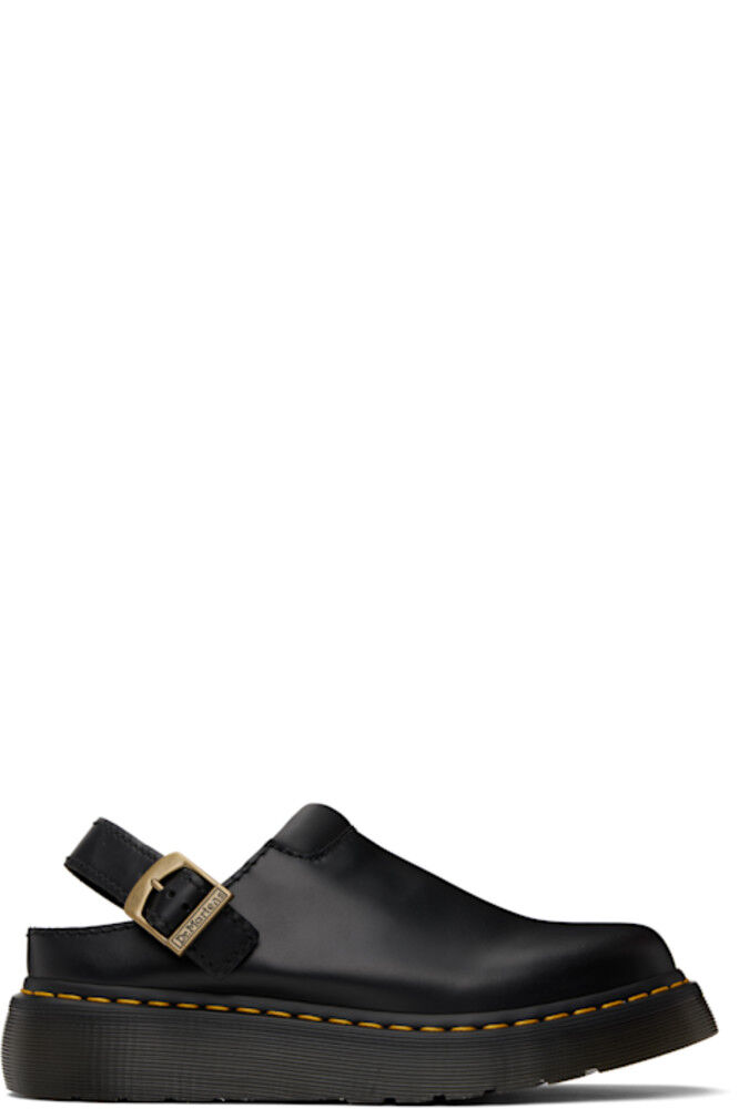 

Черные туфли-лоферы из кожи Laketen Atlas Slingback на платформе с застежкой-молнией Dr. Martens