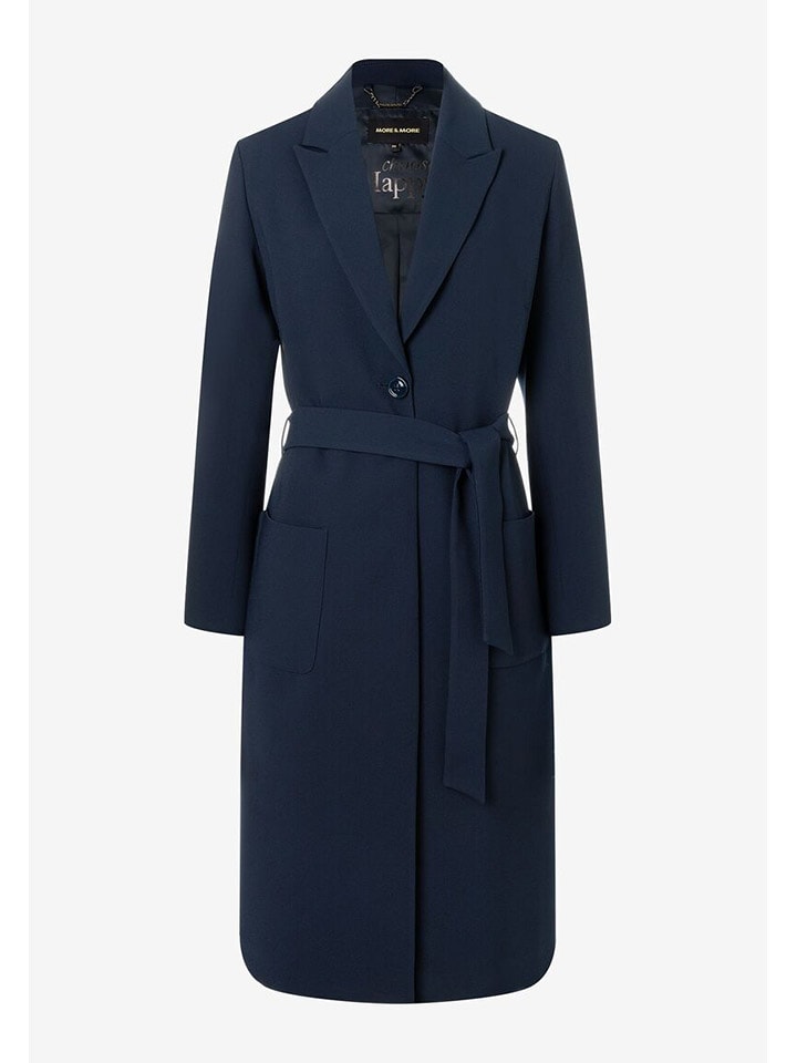 

More & More Переходное пальто темно-синего цвета
