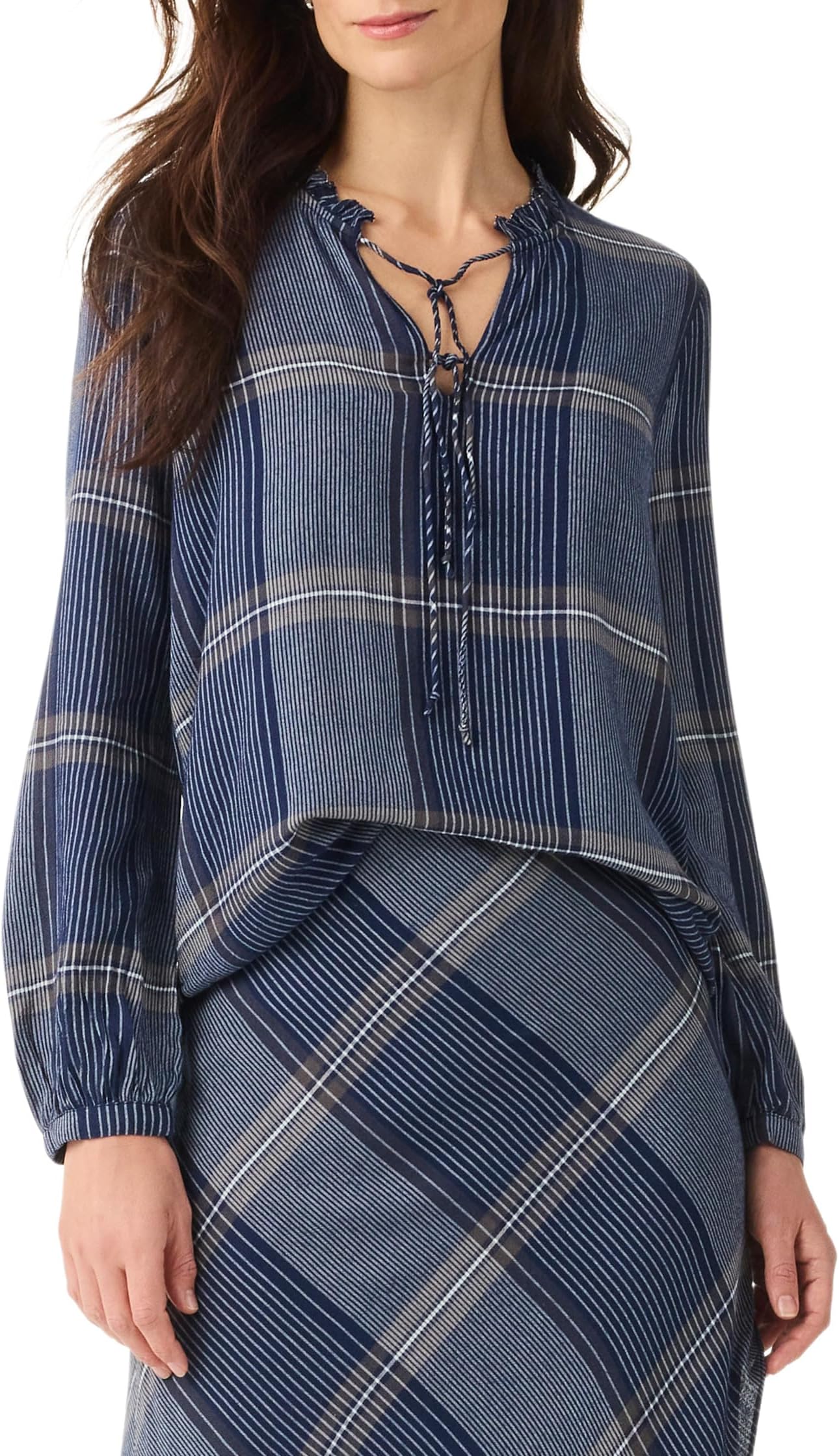 

Топ NIC+ZOE Line It Up Top, цвет Indigo Multi