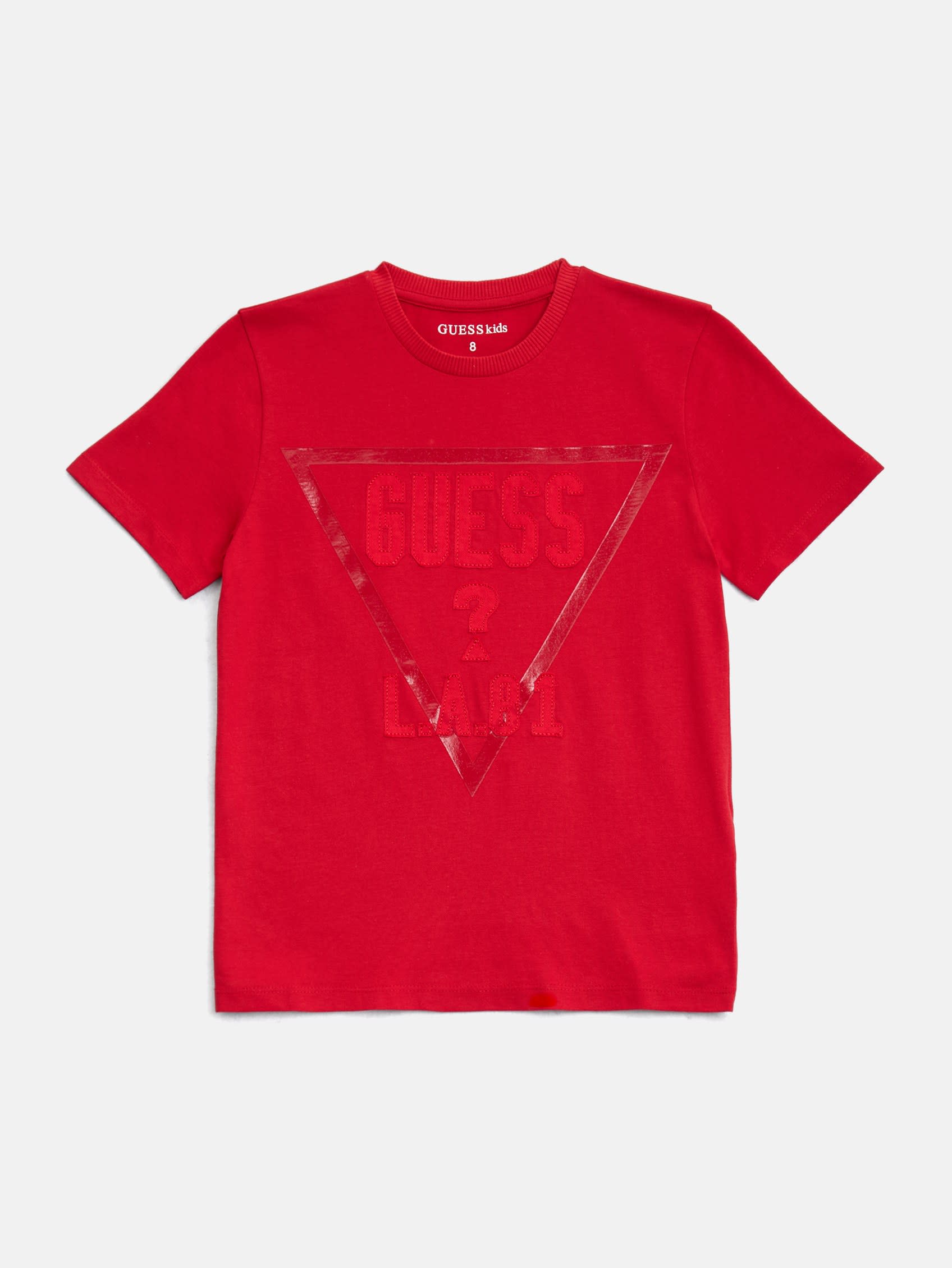 

Футболка Eco Joey с треугольным лого (7-16) Guess Factory, красный