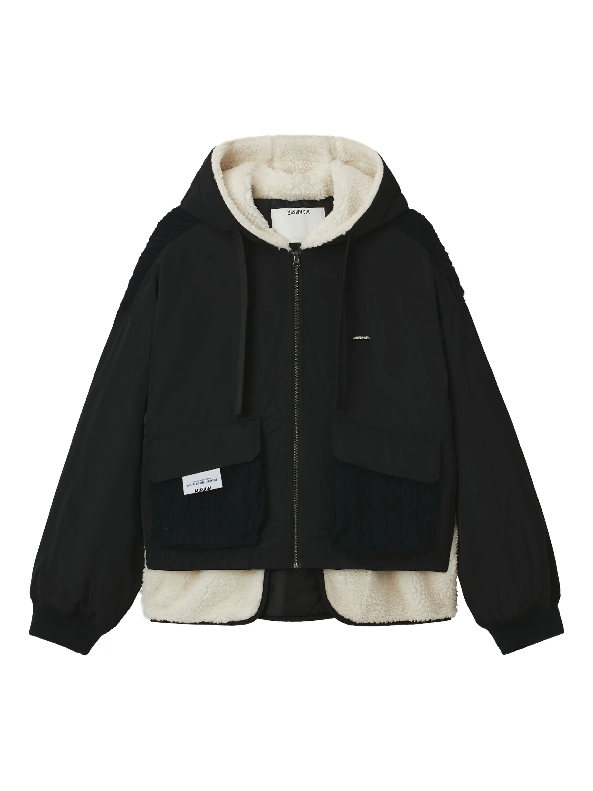 

Куртка с капюшоном и вставками Musium Div., черный