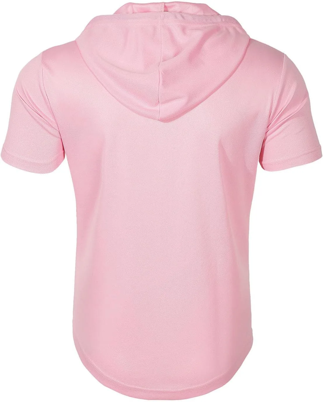 Футболка мужская Casual Short Sleeve Hoodie Pullover Solid Color — фото 3