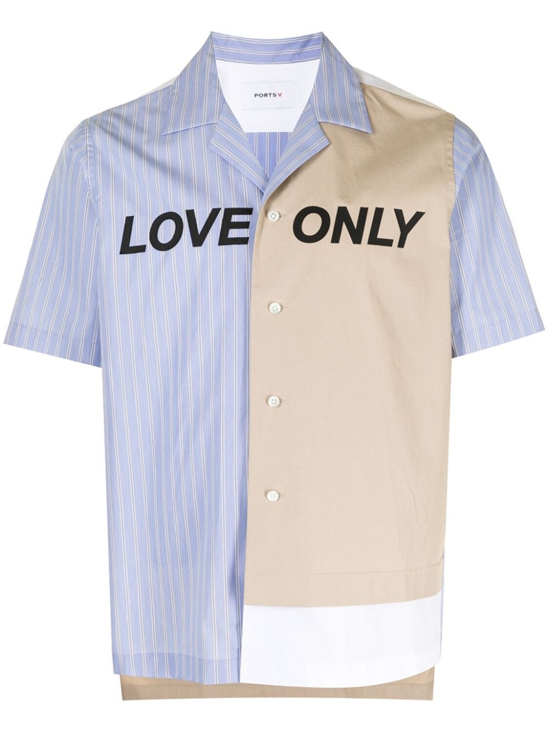 

Ports V рубашка Love Only в полоску, синий