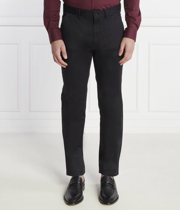 

Брюки-чиносы атласные Calvin Klein Slim Fit, черный