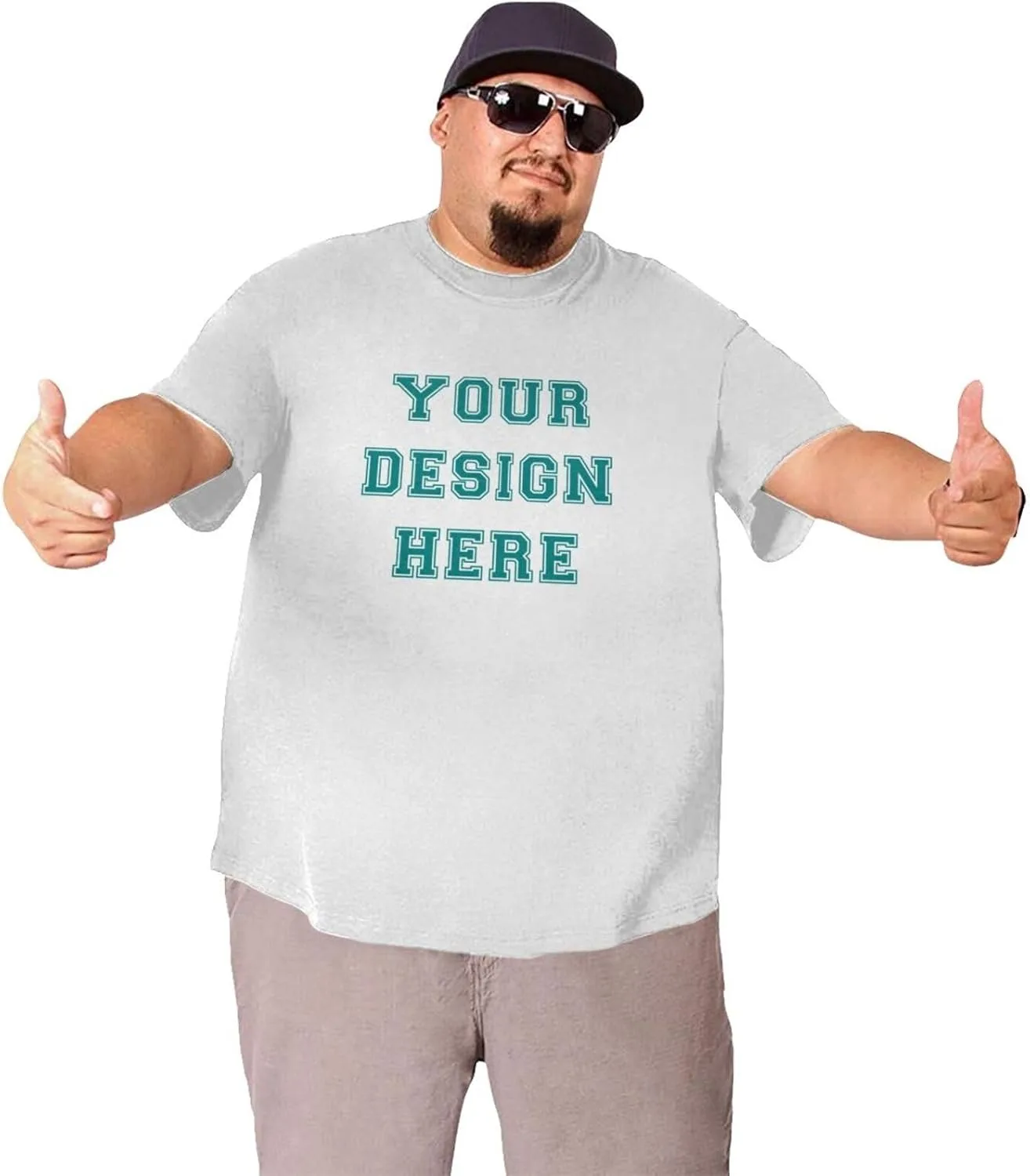 Футболка Custom T Shirts Big and Tall 6XL с принтом и текстом — фото 3