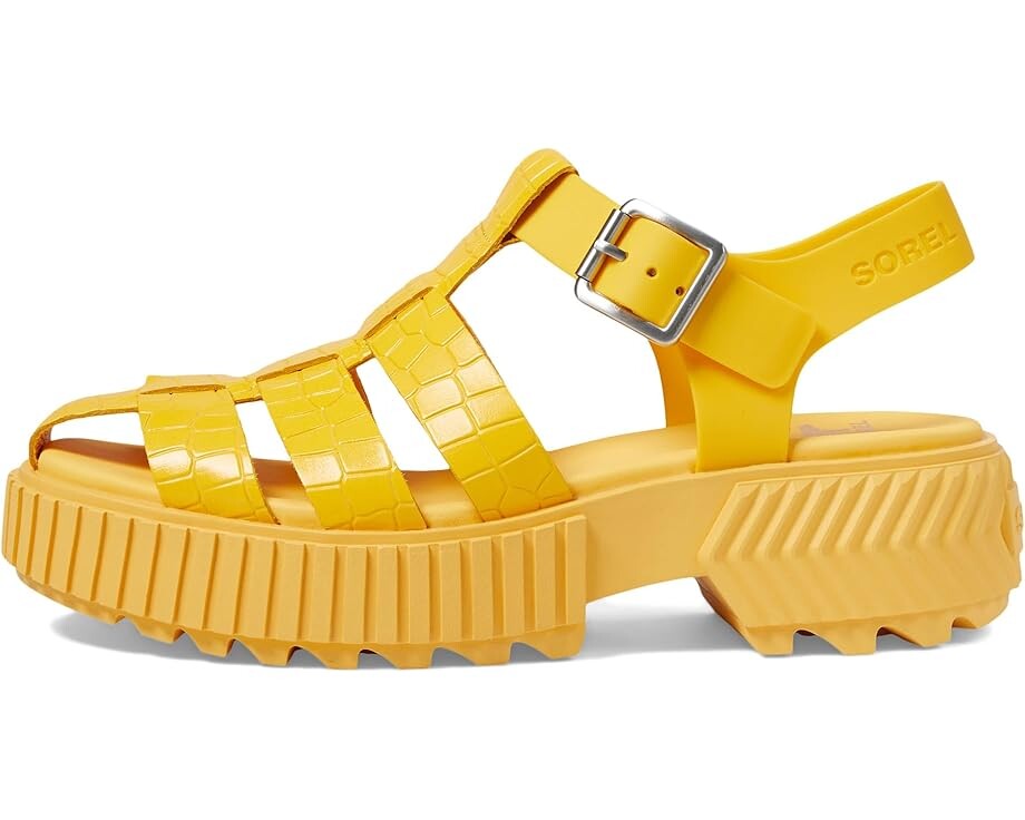 Туфли SOREL ONA Streetworks Fisherman Mid Sandal, цвет Yellow Ray/Pilsner — фото 4