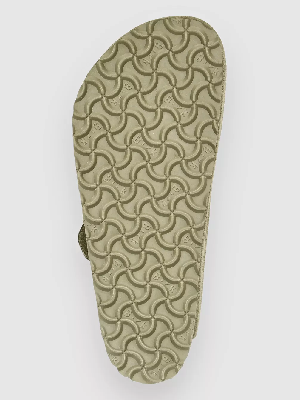 Бостонские замшевые кожаные сандалии Birkenstock, хаки — фото 3