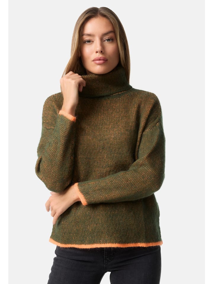 

PM SELECTED Оливковый свитер с высоким воротником