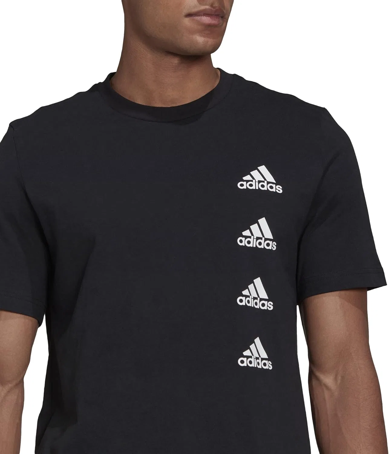 Футболка Adidas Men's Essentials Gradient Logo, черный — фото 4