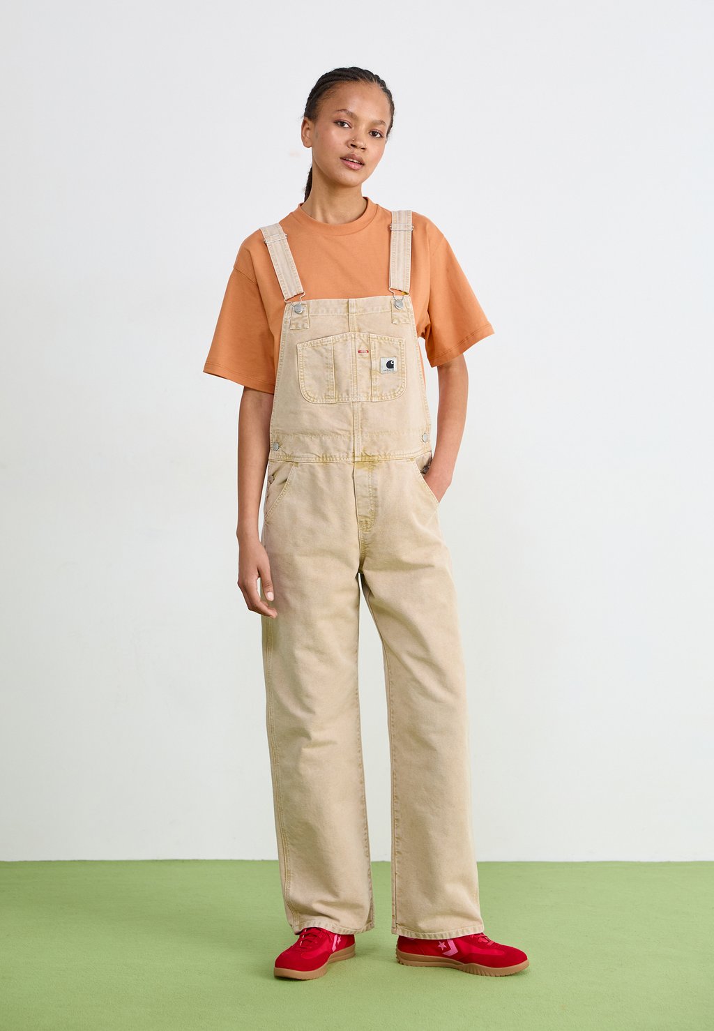 

Комбинезон BIB OVERALL STRAIGHT Carhartt WIP, бежевый