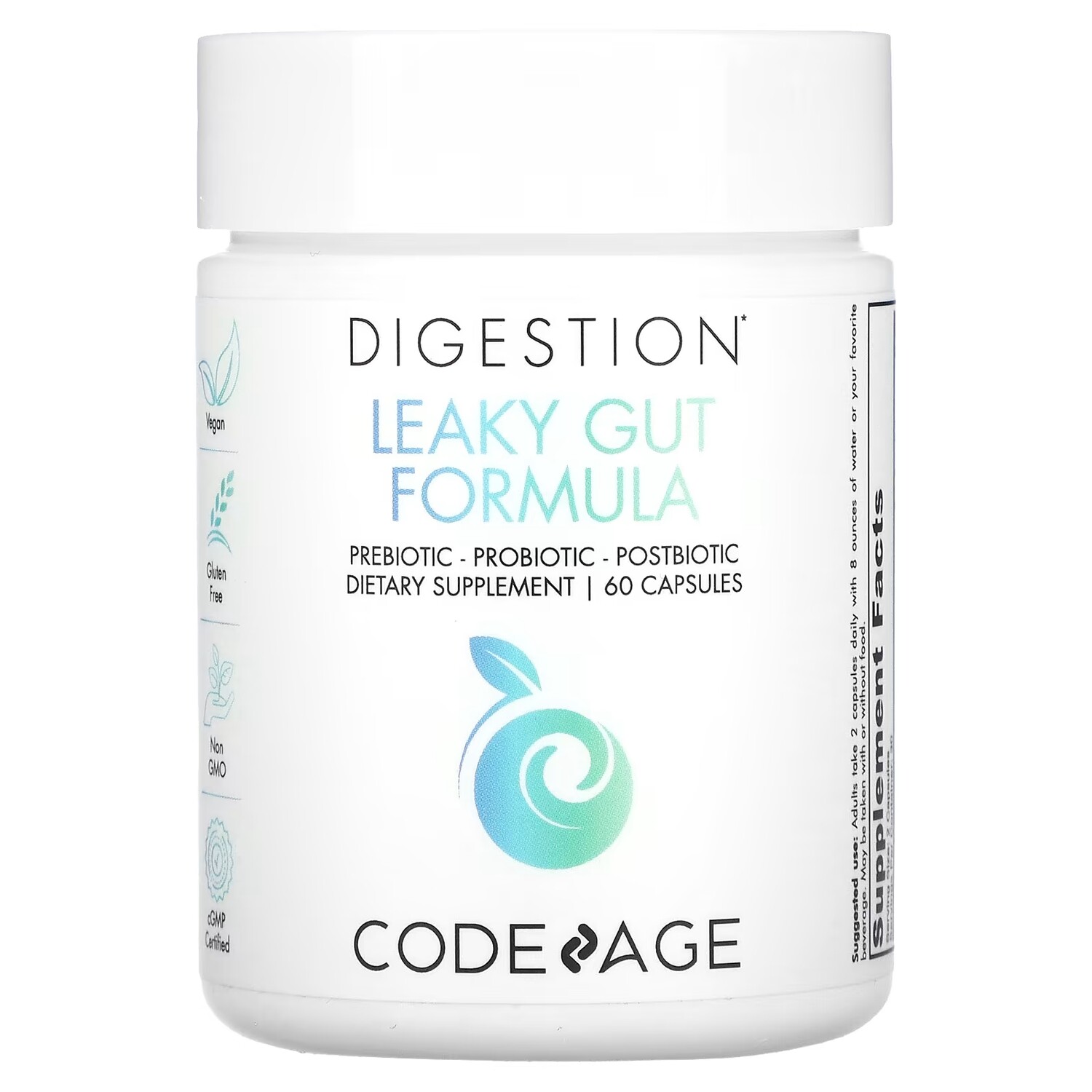 

Добавка Codeage Digestion для кишечника, 60 капсул