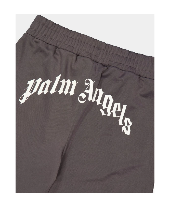 Спортивные брюки с изогнутым логотипом Palm Angels, серый — фото 4