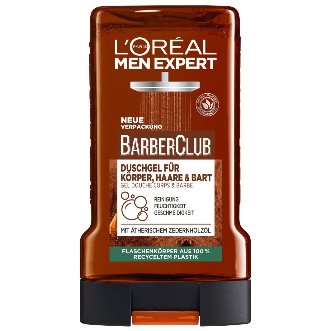 

Гель для душа barber club für körper, haare und bart mit zedernholzöl L Oreal Men Expert, объем 250 мл