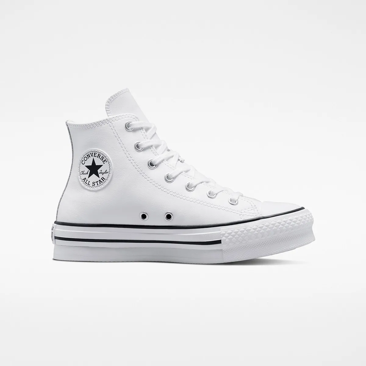 

Повседневные детские кеды Chuck Taylor All Star Eva Lift Кожа Converse, белый