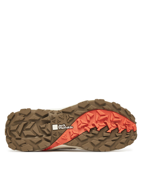 Треккинговые ботинки Vojo Tour Texapore Low A62069 Jack Wolfskin, бежевый — фото 4